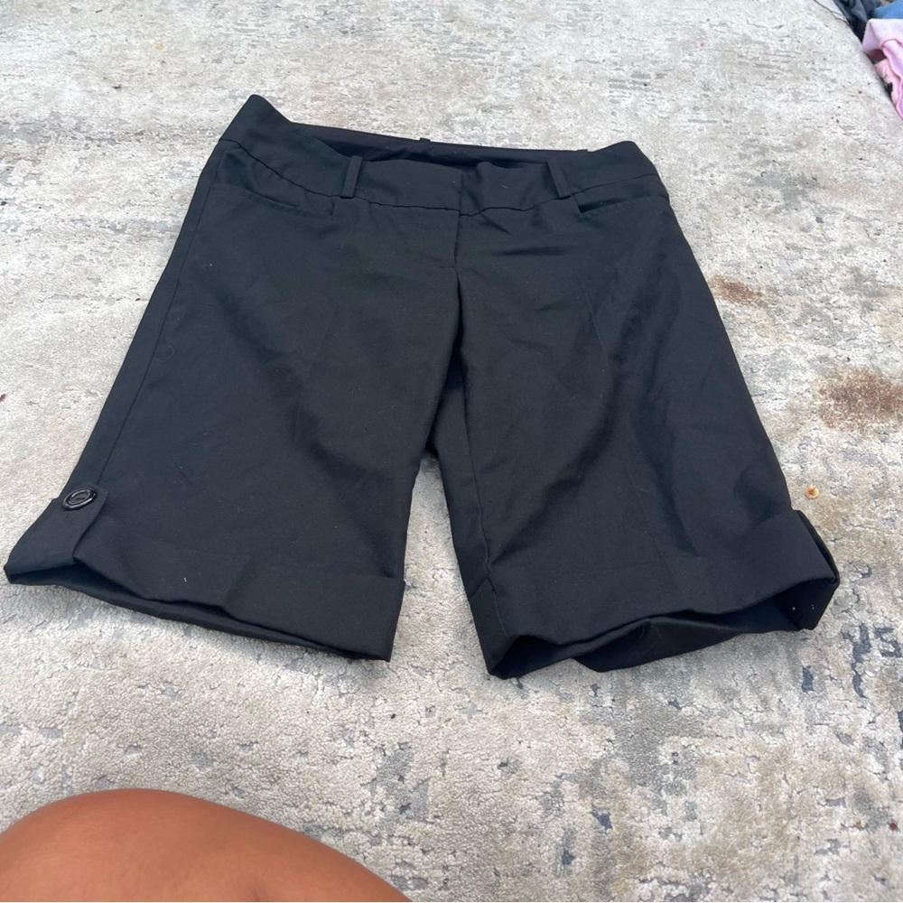 Elegant Black Women's Bermuda Shorts